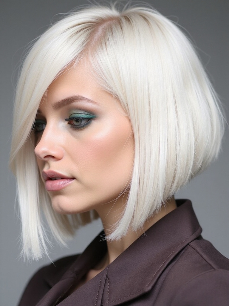 angled bob adds dimension