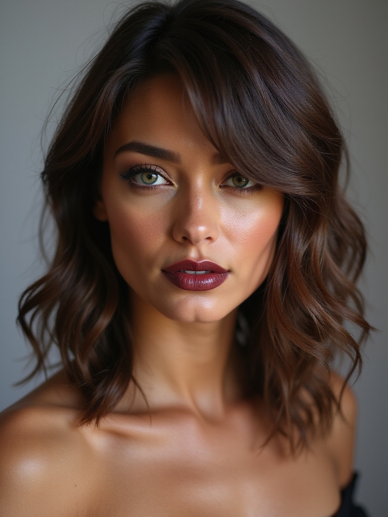 asymmetrical bangs for style