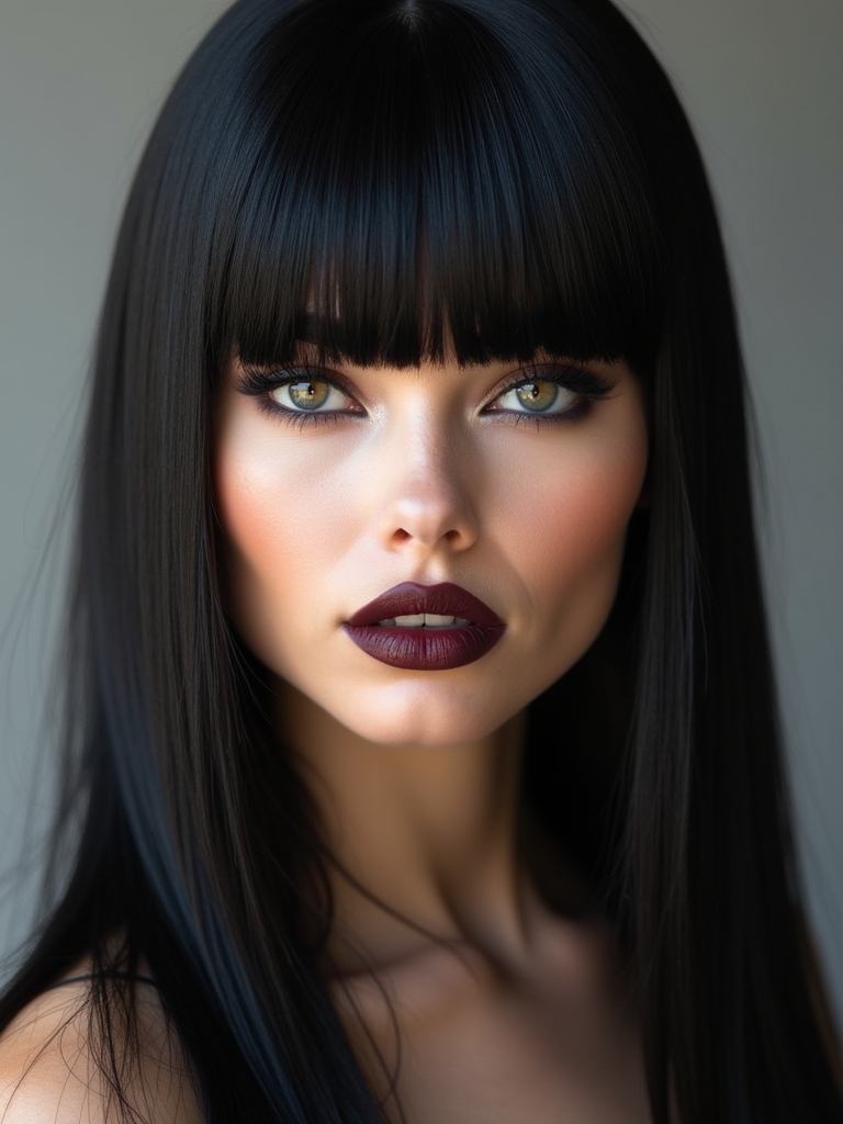 bold blunt bangs styling tips