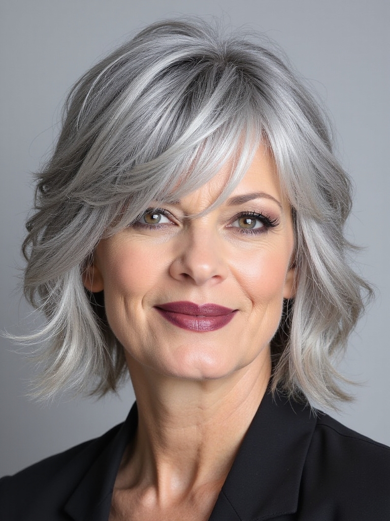 bold confident modern fringe