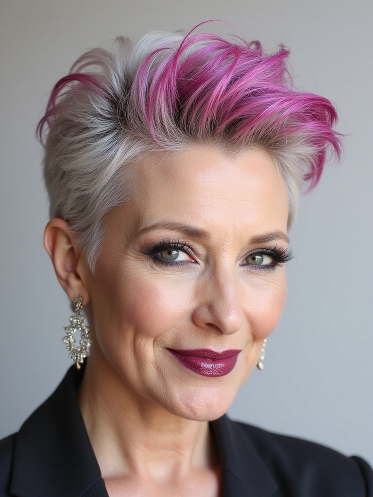 bold hair color expression