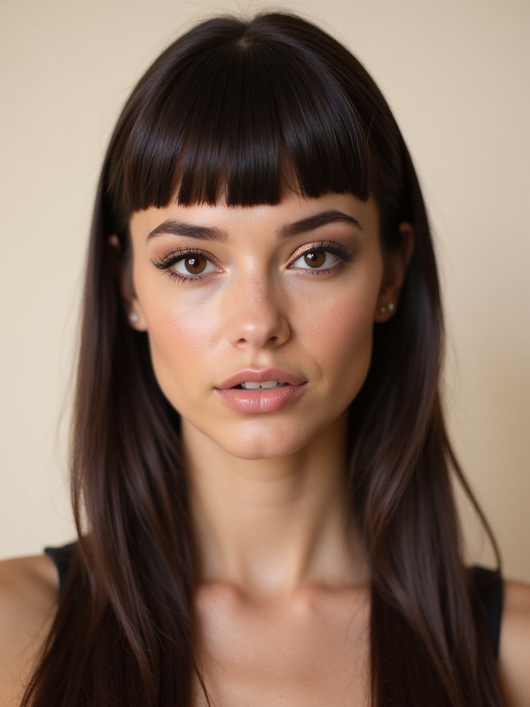 bold playful micro bangs