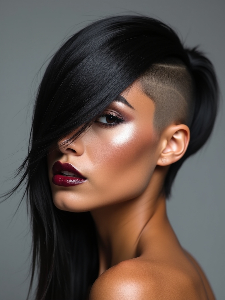 bold versatile edgy hairstyle