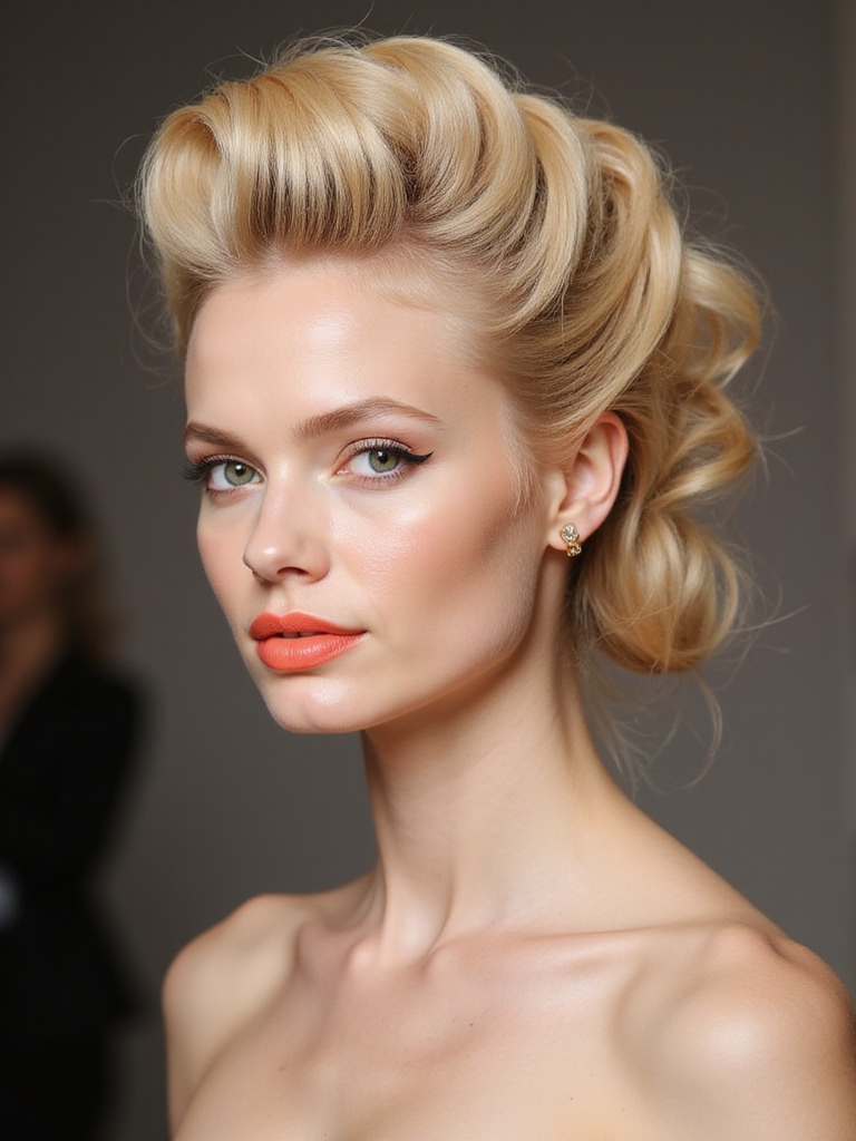 bold vintage beehive statement