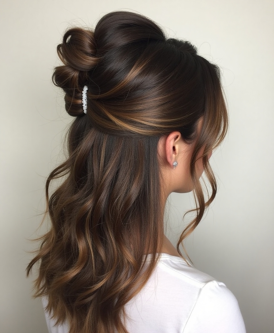 bounce boosting half updos techniques