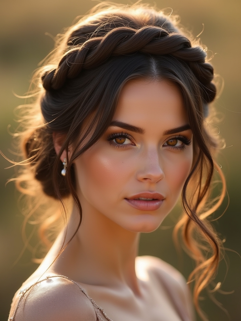 braided crown for prom