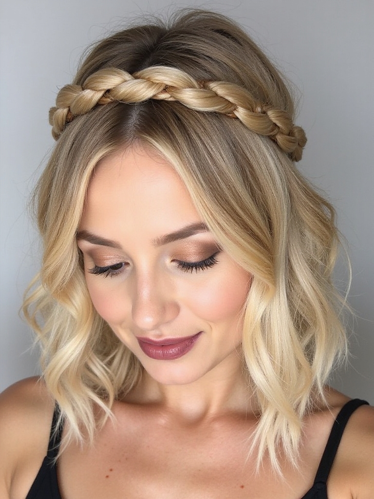 braided crown hairstyle tutorial