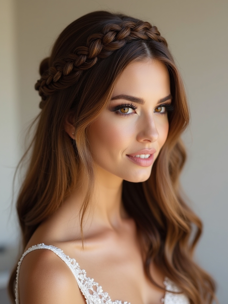 braided crown headband elegance