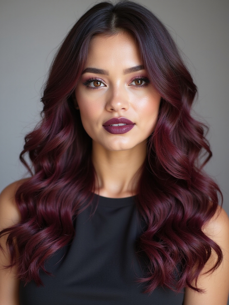 burgundy autumn hair trend