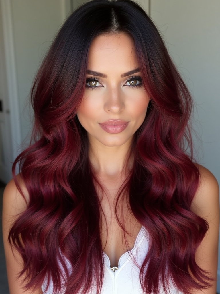 burgundy hair color corrections