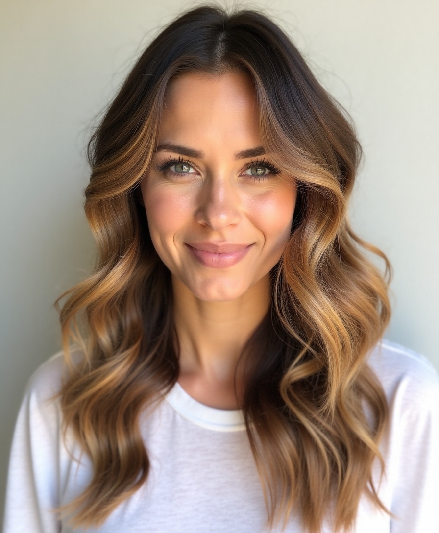 casual beachy waves hairstyle
