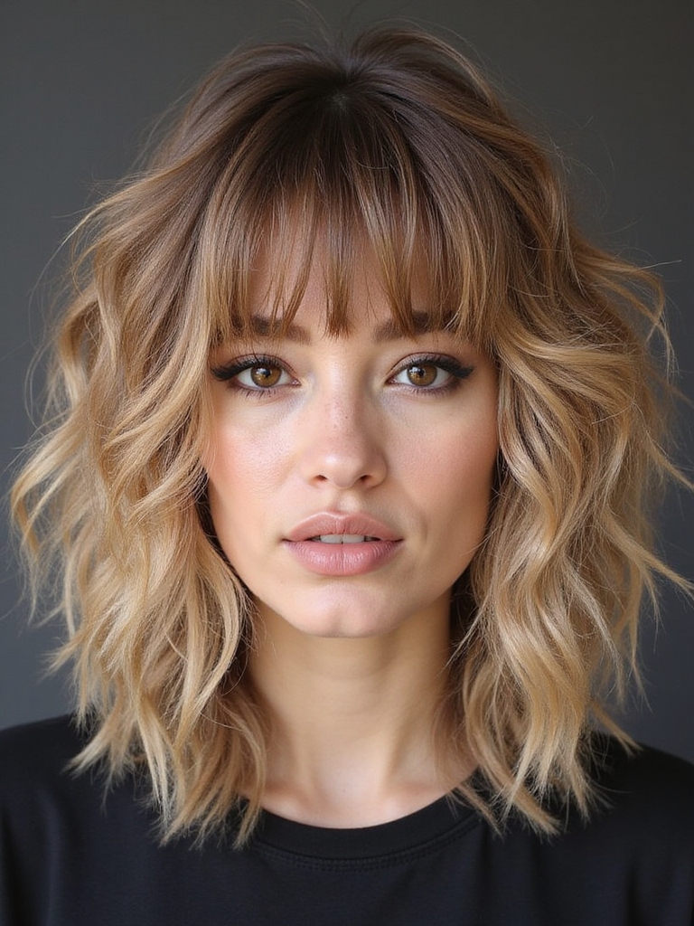 celebrities embrace wolf cut