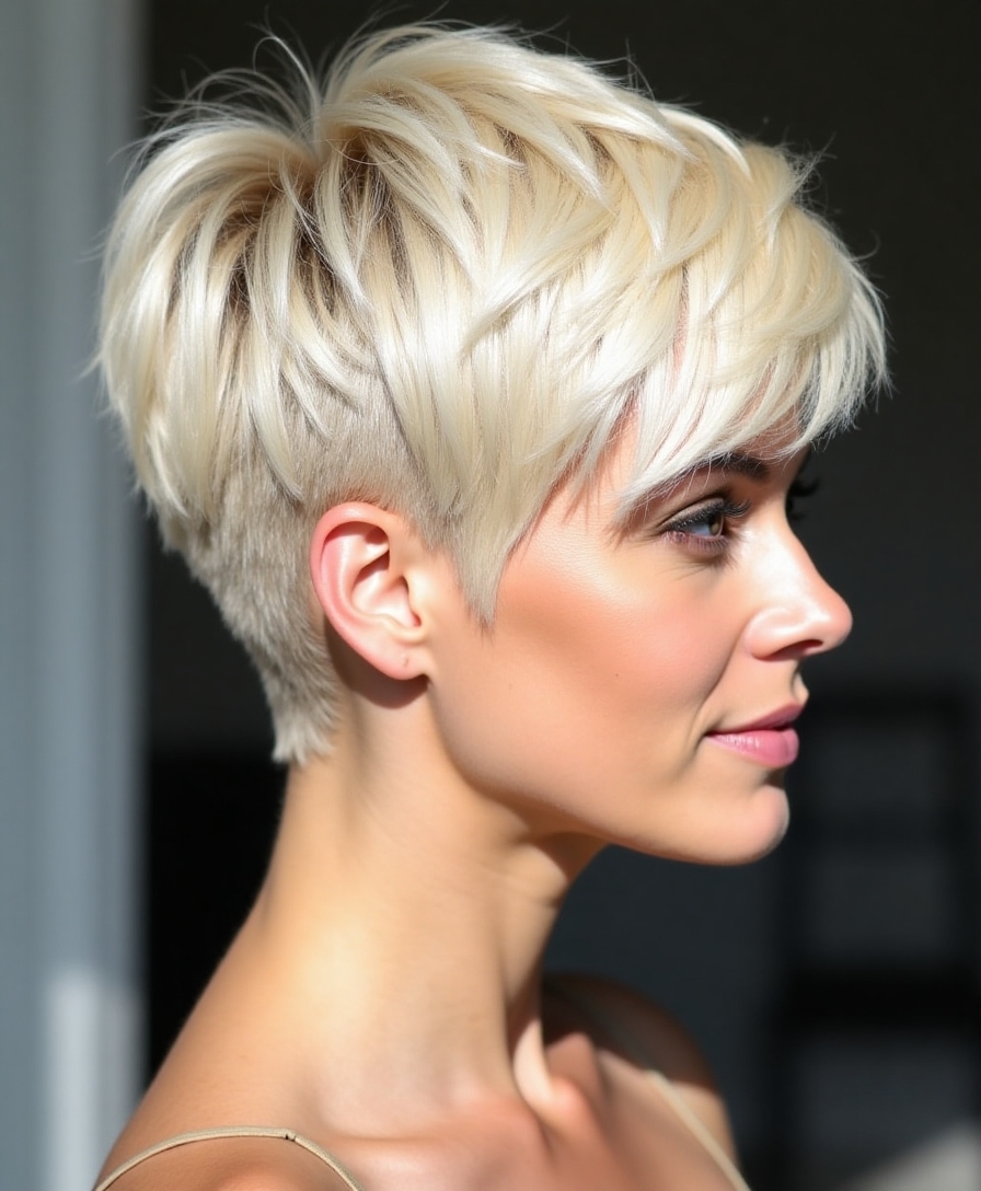 chic bold low maintenance hairstyle