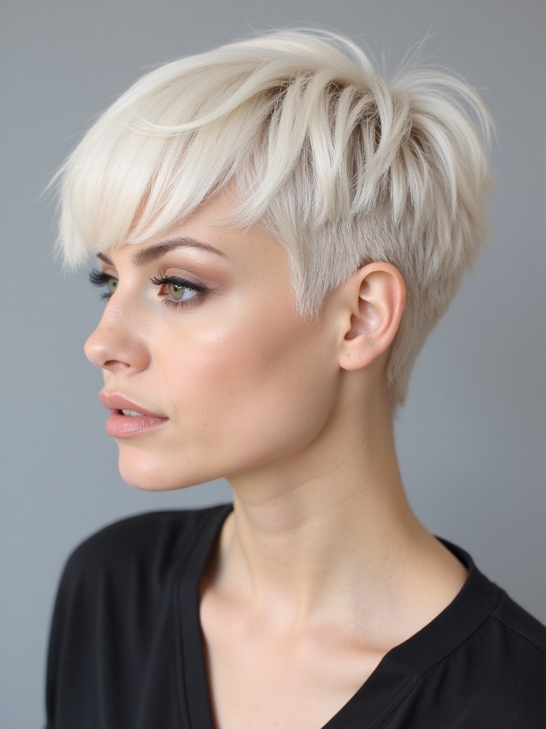 chic layered pixie cut