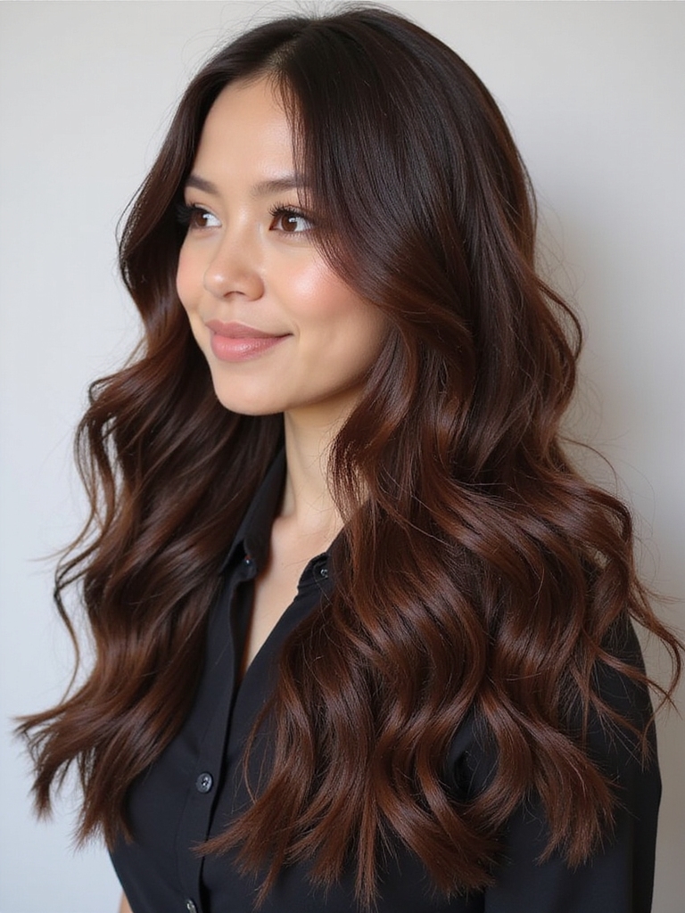 chocolate brown hair transformation