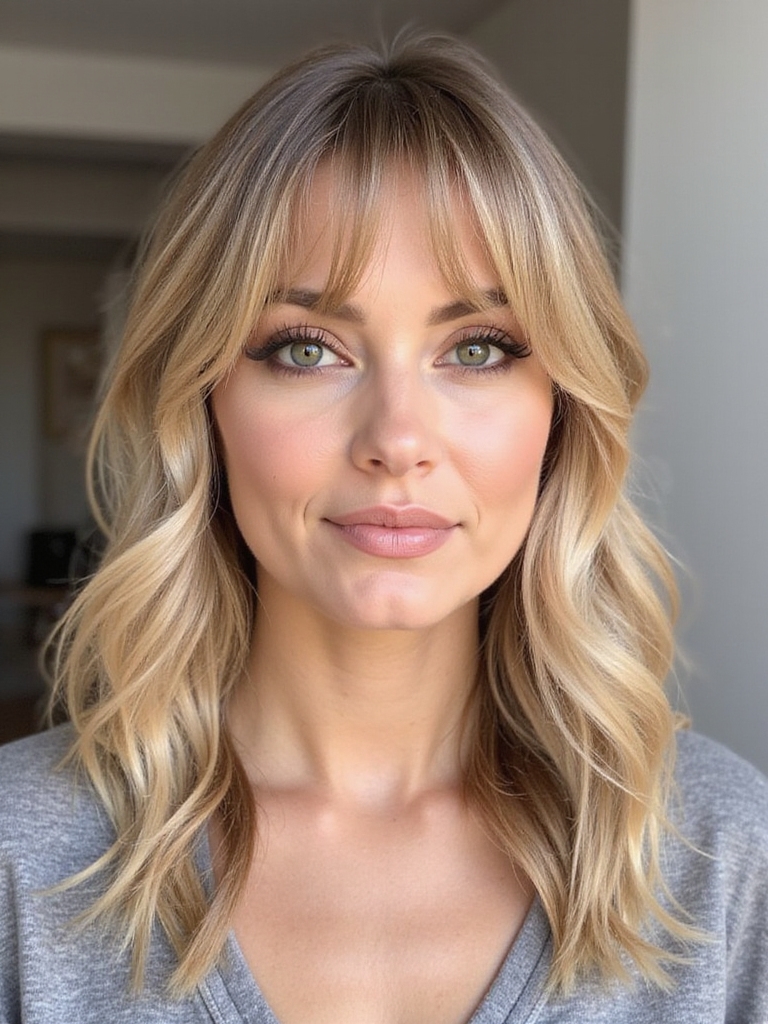 choosing flattering curtain bangs