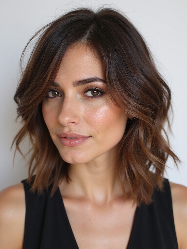 choppy layers add youthful versatility