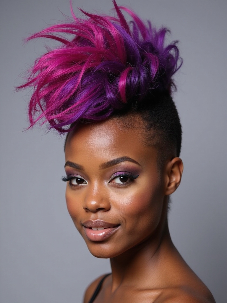 colorful mohawk artistic expression