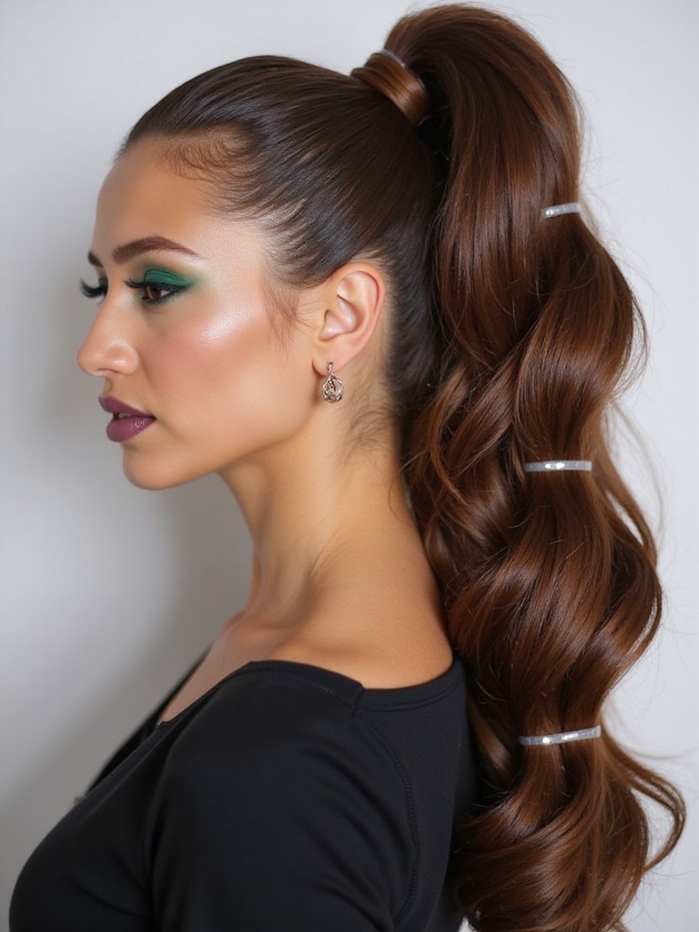 create a bubble ponytail