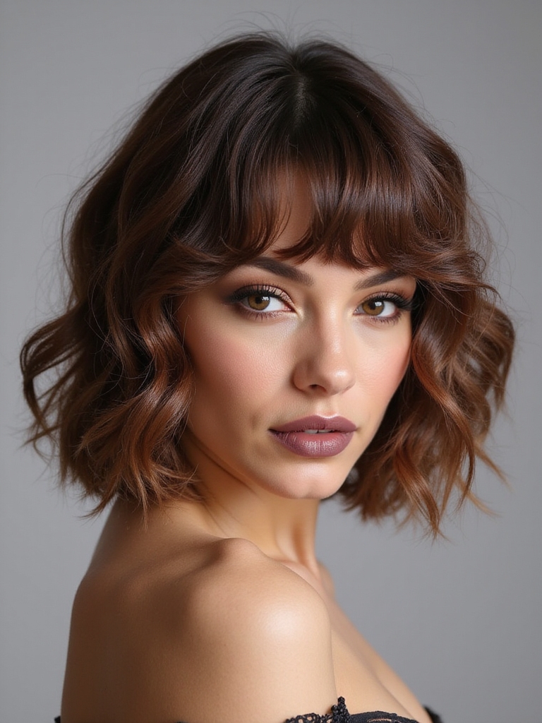 curly fringe styling tips