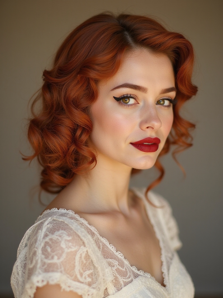 dreamy vintage pin curls