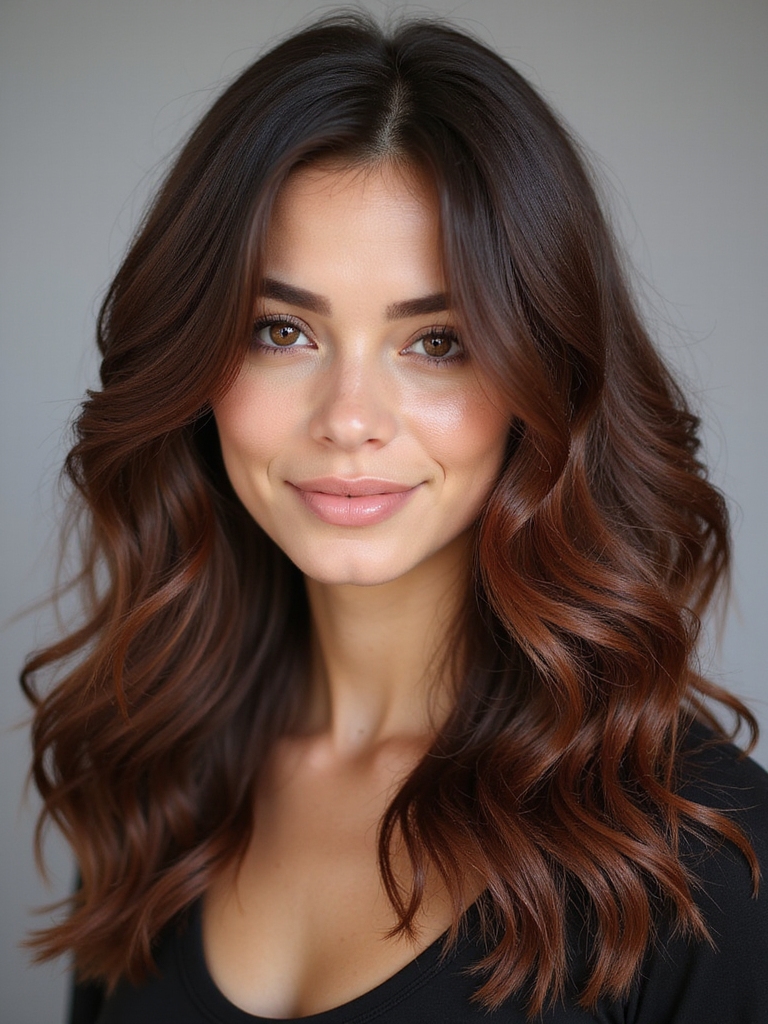 dye hair chocolate brown