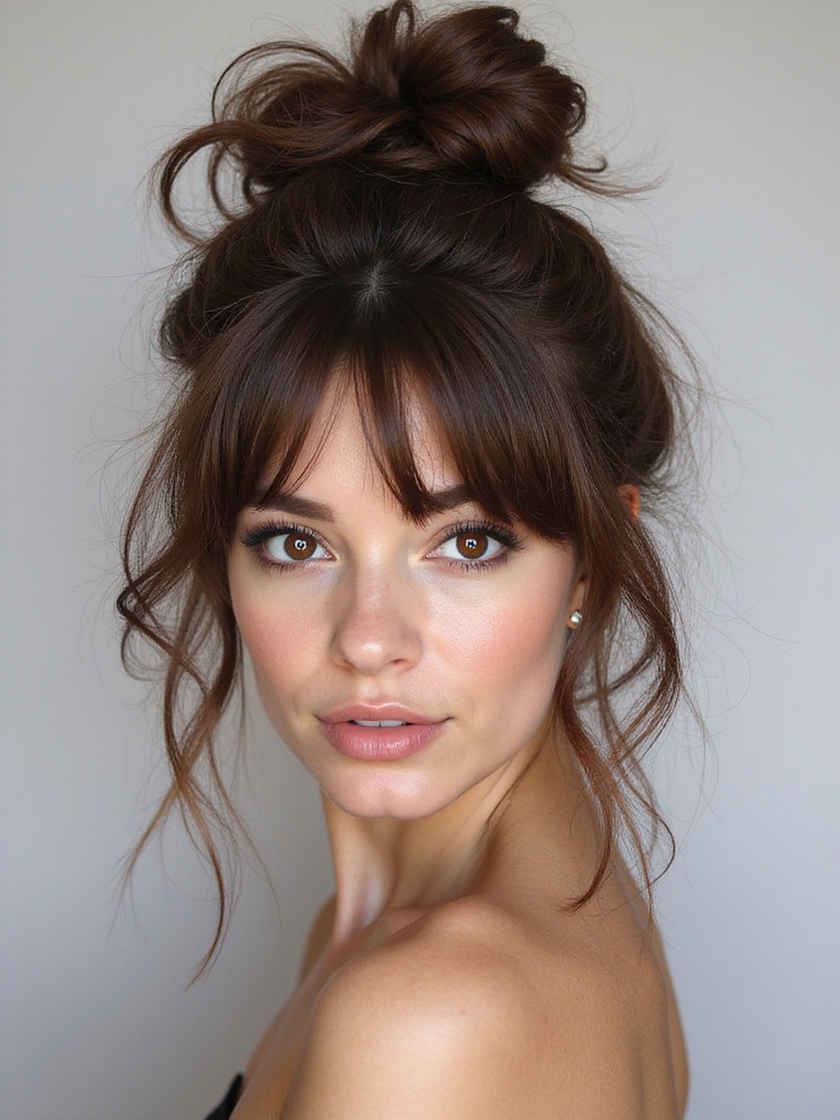 effortless chic messy bun