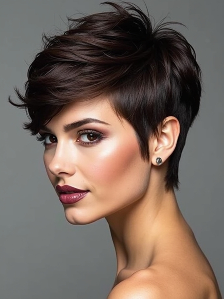 effortless chic sideburn style