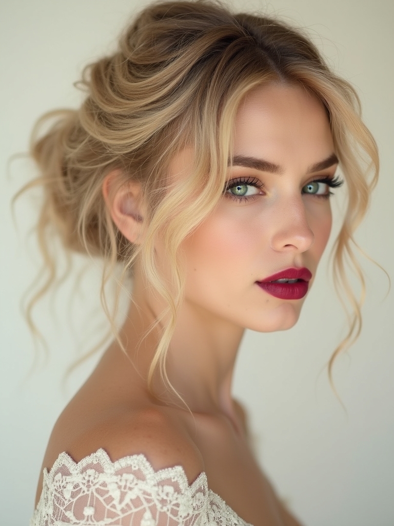 effortless elegant loose updo