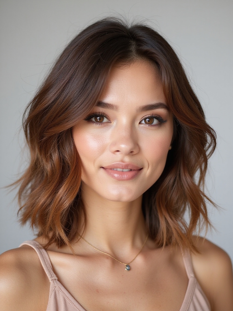 effortless layered hair style