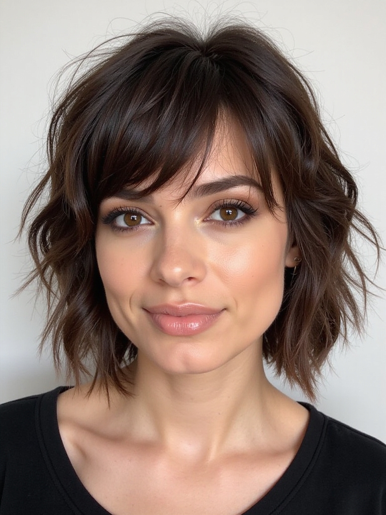 effortless layered shag haircut
