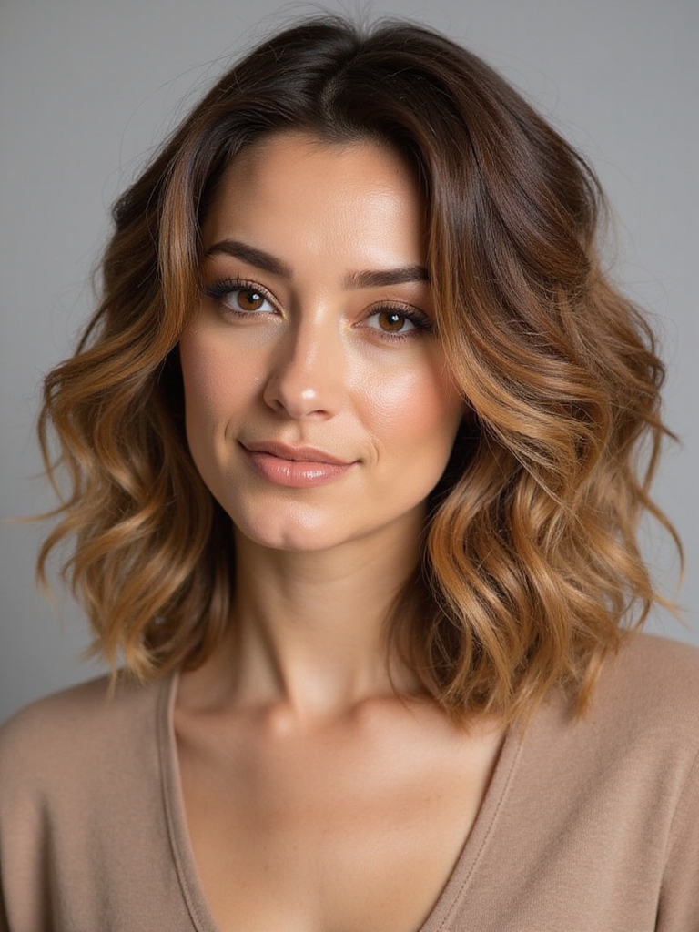 effortless mid length hair transformation