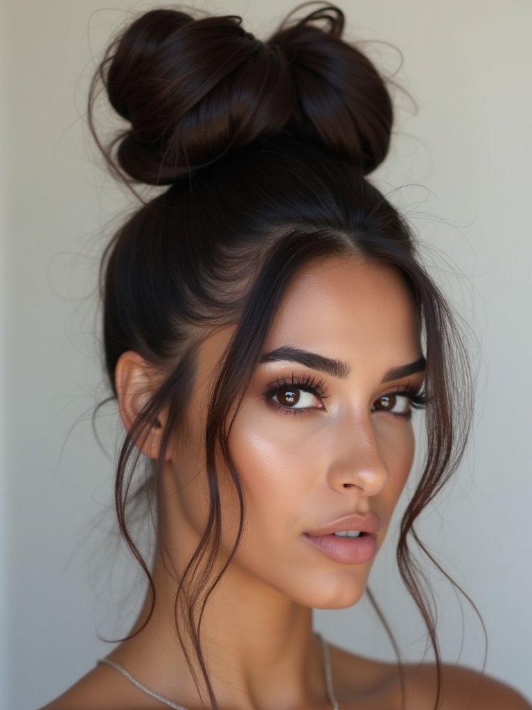 effortless secure double bun