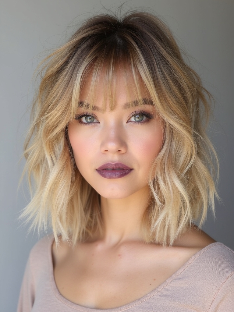 effortless shag haircut styling