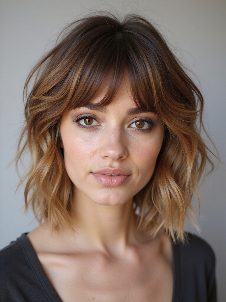 effortless textured face framing layers