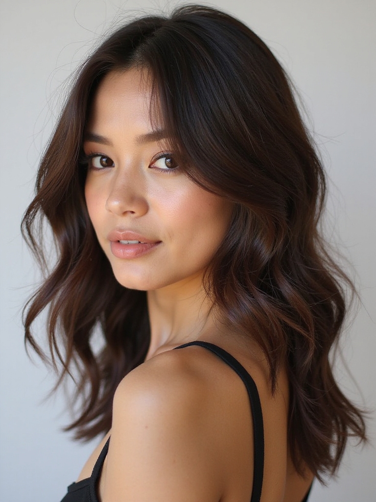 effortless tousled wave styling