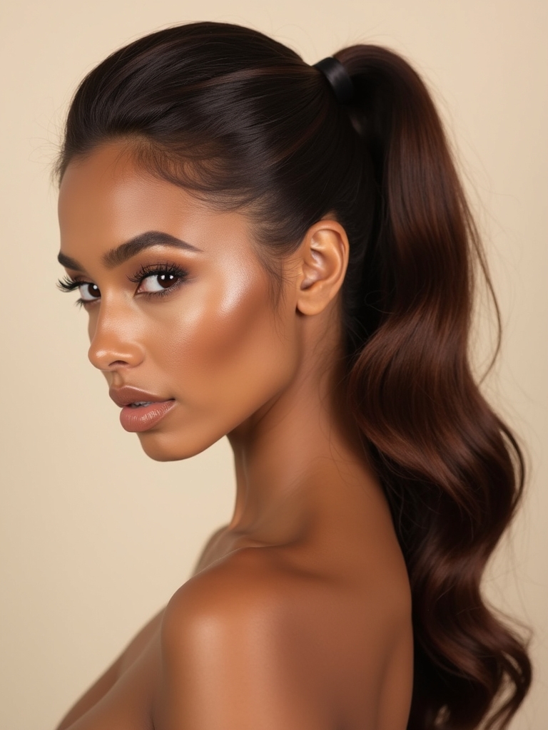 effortlessly chic ponytail style