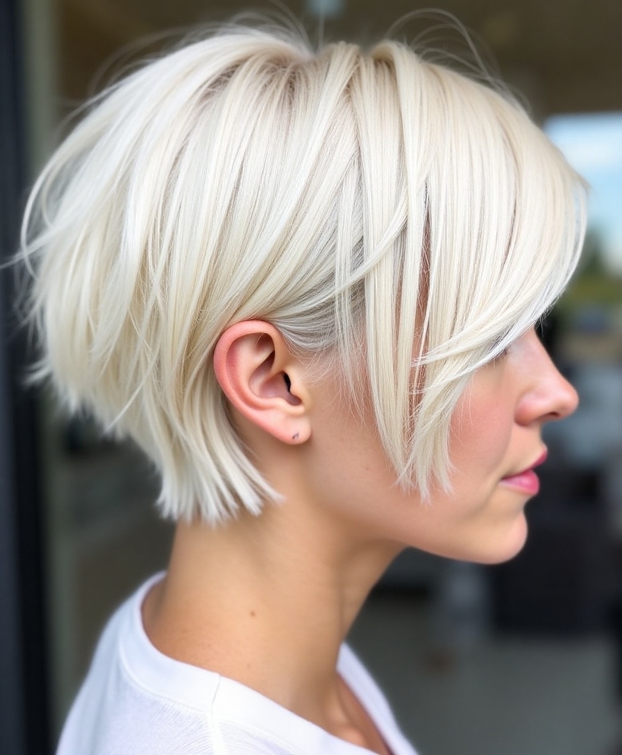 effortlessly chic razor bob
