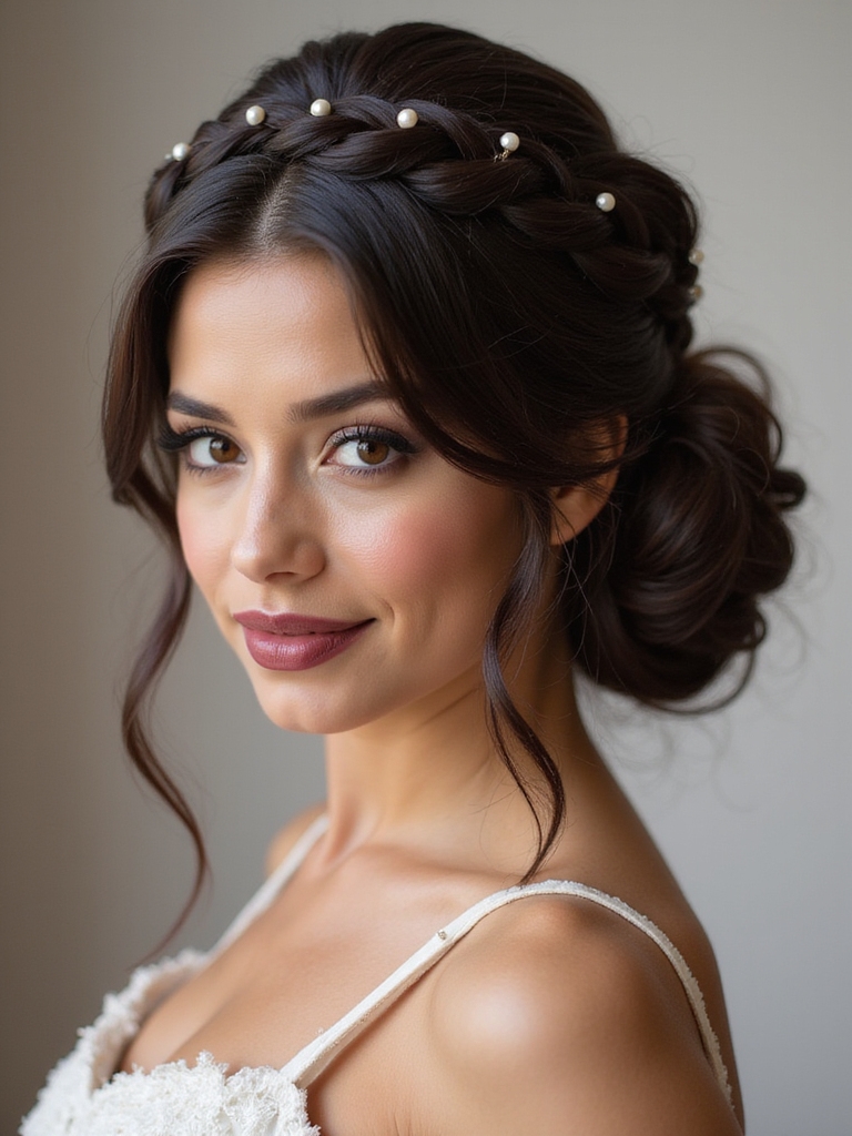 elegant braided crown hairstyle