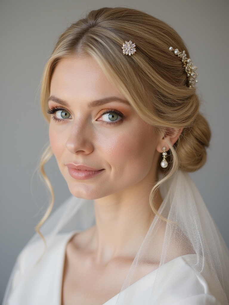 elegant classic chignon style