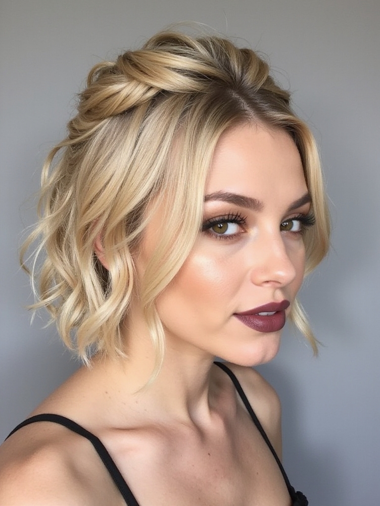 elegant half up hairstyle tutorial