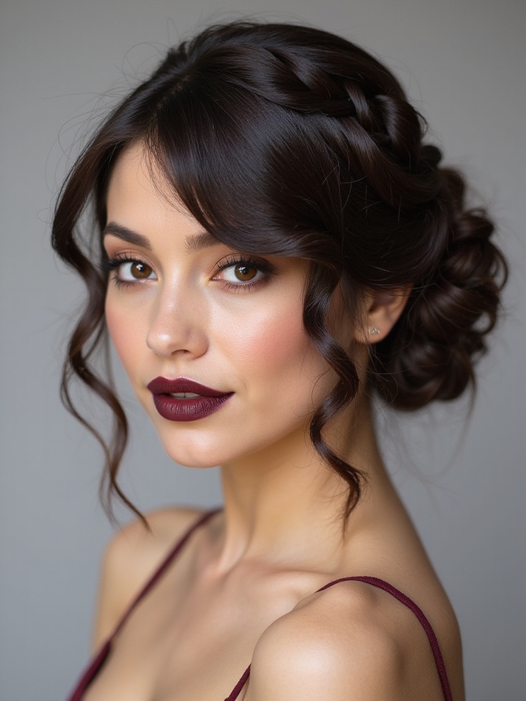 elegant intricate royal hairstyle