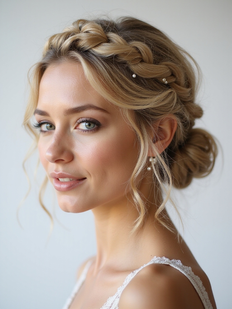elegant loose bun hairstyle