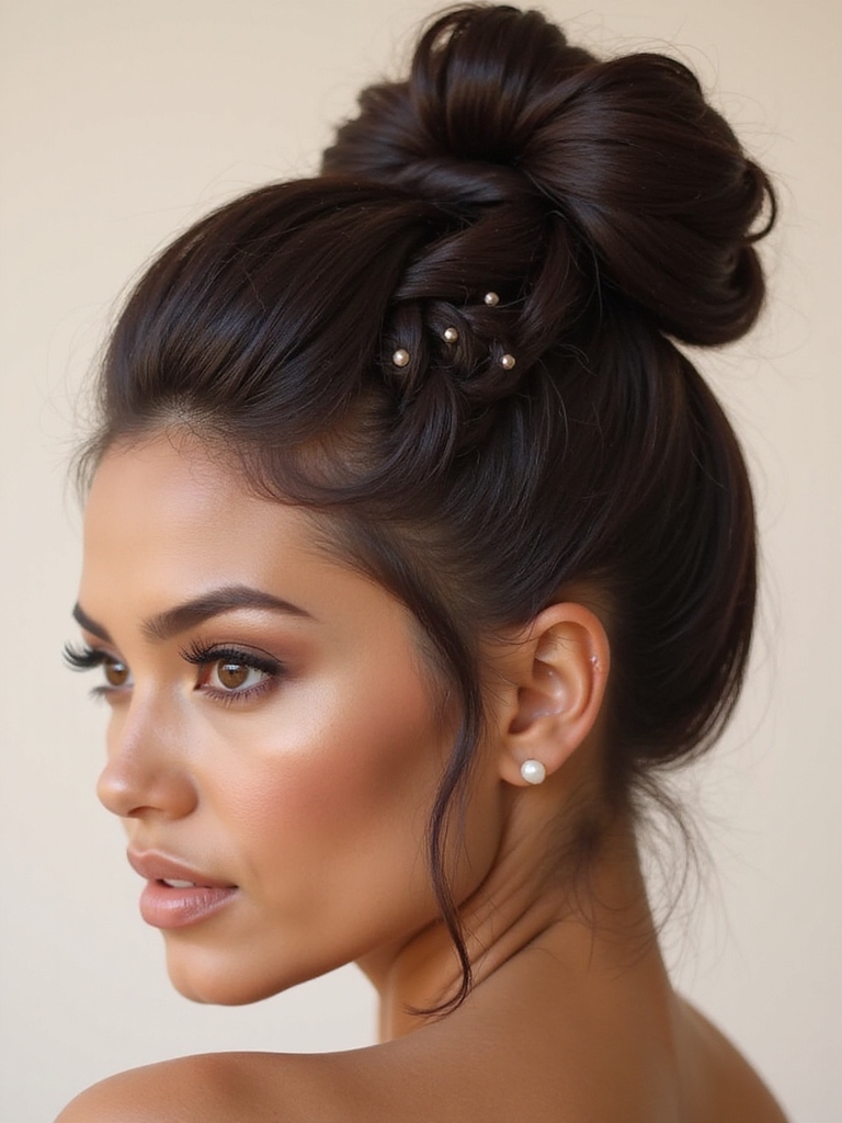 elegant playful stylish hairstyle