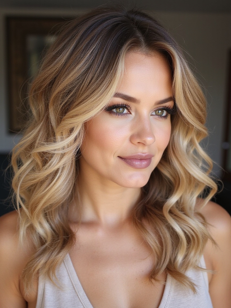 elegant soft curls hairstyle