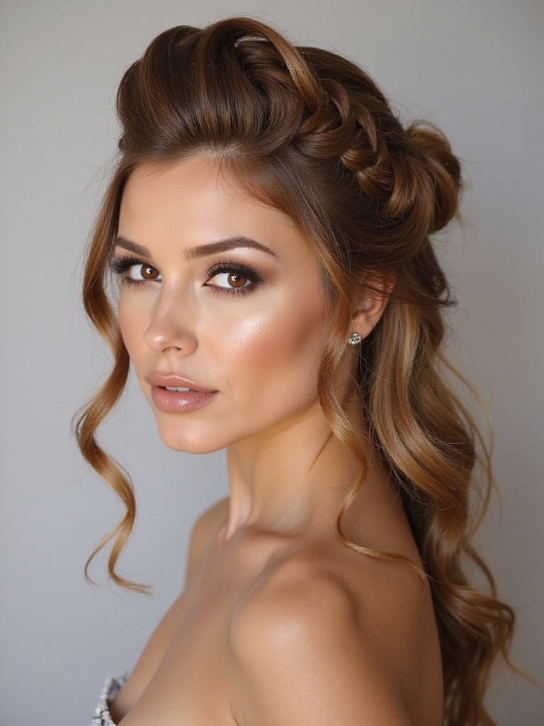elegant twisted half updo tutorial
