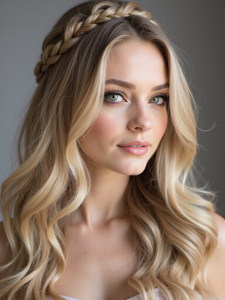 elegant waterfall braid tutorial