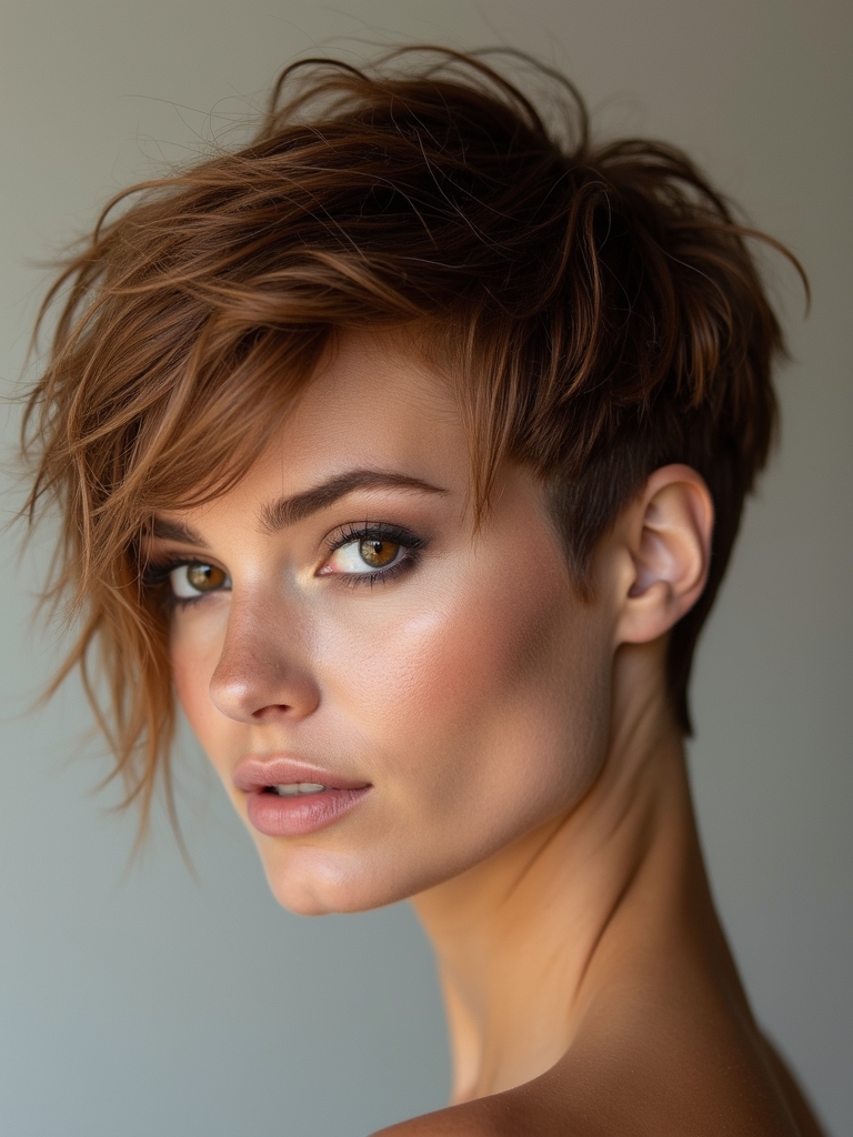 elevated modern wolf cut
