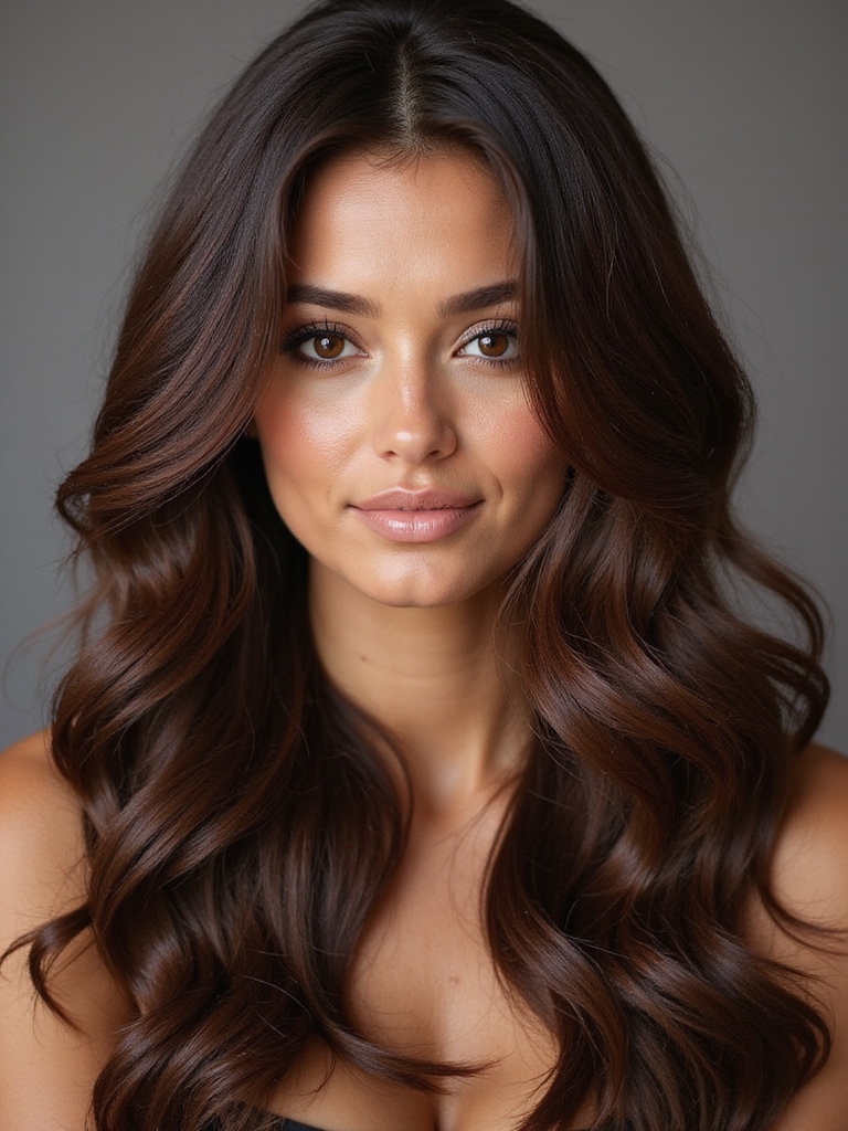 enhance chocolate brown hair