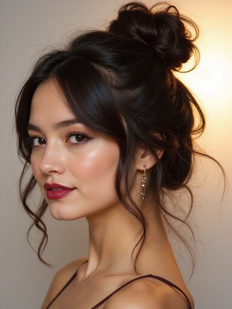 evening glam hair transformation
